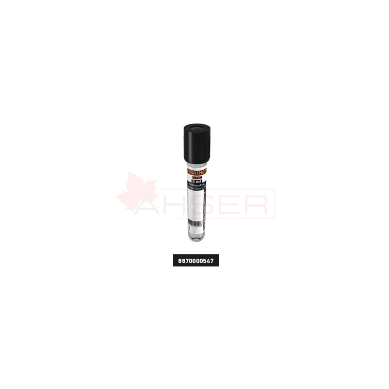 Fıratmed ESR Sedim Tüpü / 13x75 mm / 2 ml hacimli / Siyah kapaklı / Steril