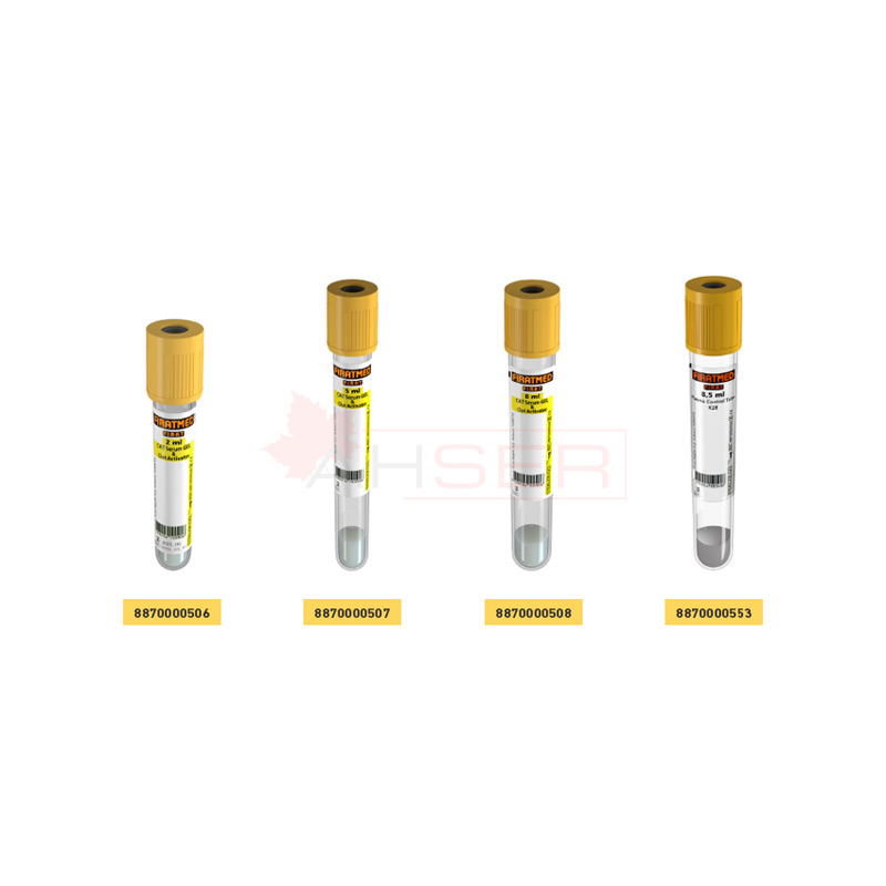 Fıratmed Jelli Pıhtı Aktivatörü / 13x100 mm / 5 ml hacimli / Sarı kapaklı / Steril