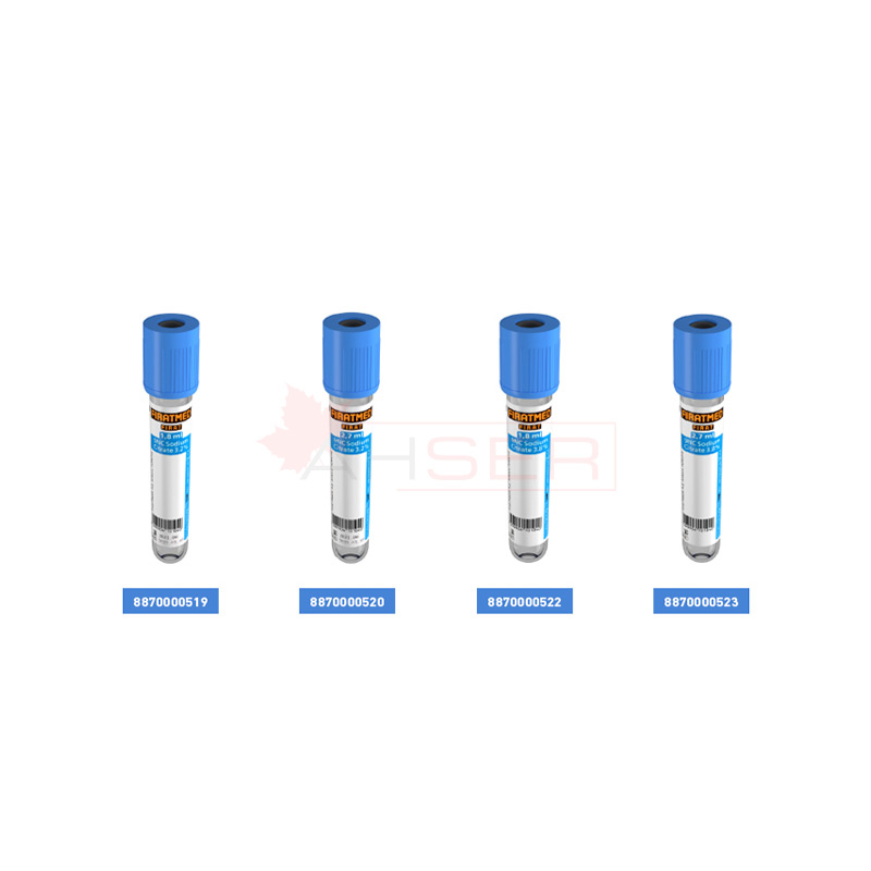 Fıratmed Koagulasyon / Çift Tüp / 9NC Sodyum Sitrat %3.2 (0.109M) / 13x75 mm / 1.8 ml hacimli / Mavi kapaklı / Steril