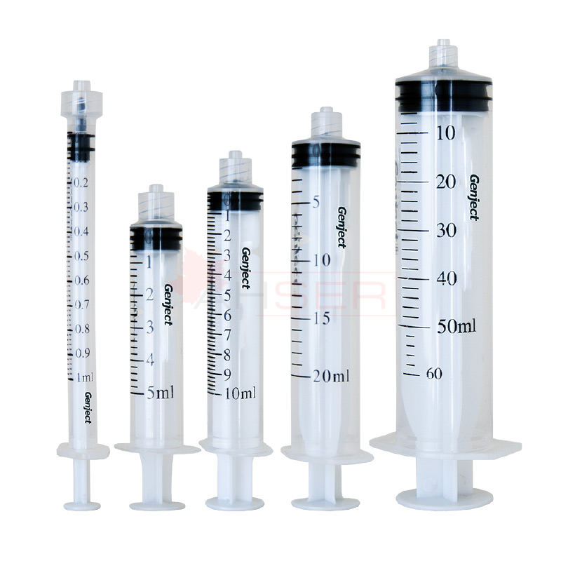 Genject Kilitli (Luer Lock) Üç Parçalı Şırınga 1 ml 25G x 25 mm