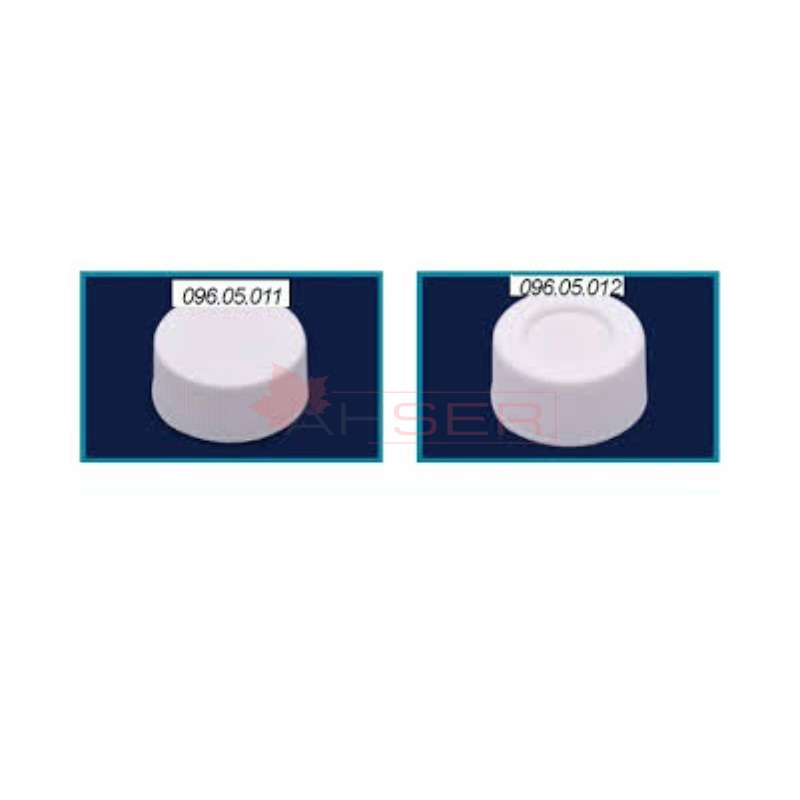 kapak + septa - N24 - silicone/PTFE - deliksiz