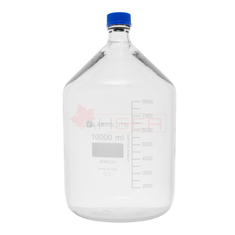 Mavi Vida Kapaklı Otoklavlanabilir Şişe 10000 ml