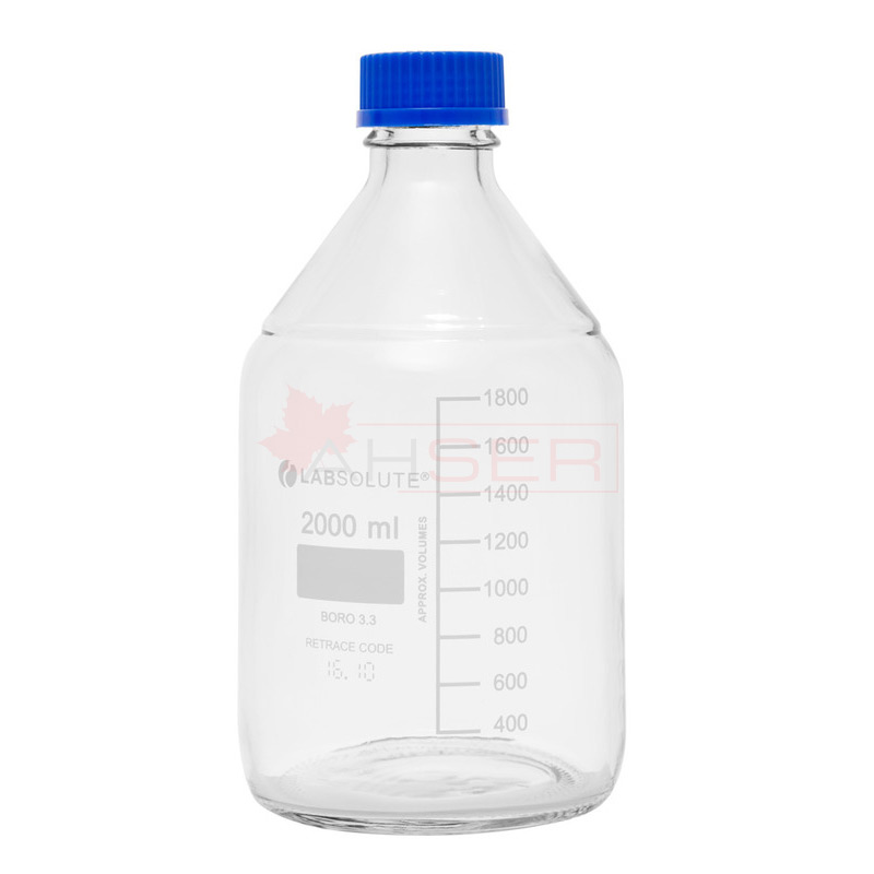 Mavi Vida Kapaklı Otoklavlanabilir Şişe 2000 ml