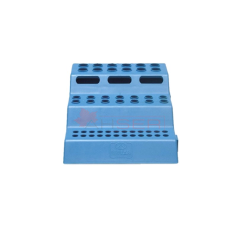 mikrotüp standı - 3 sıralı - mavi