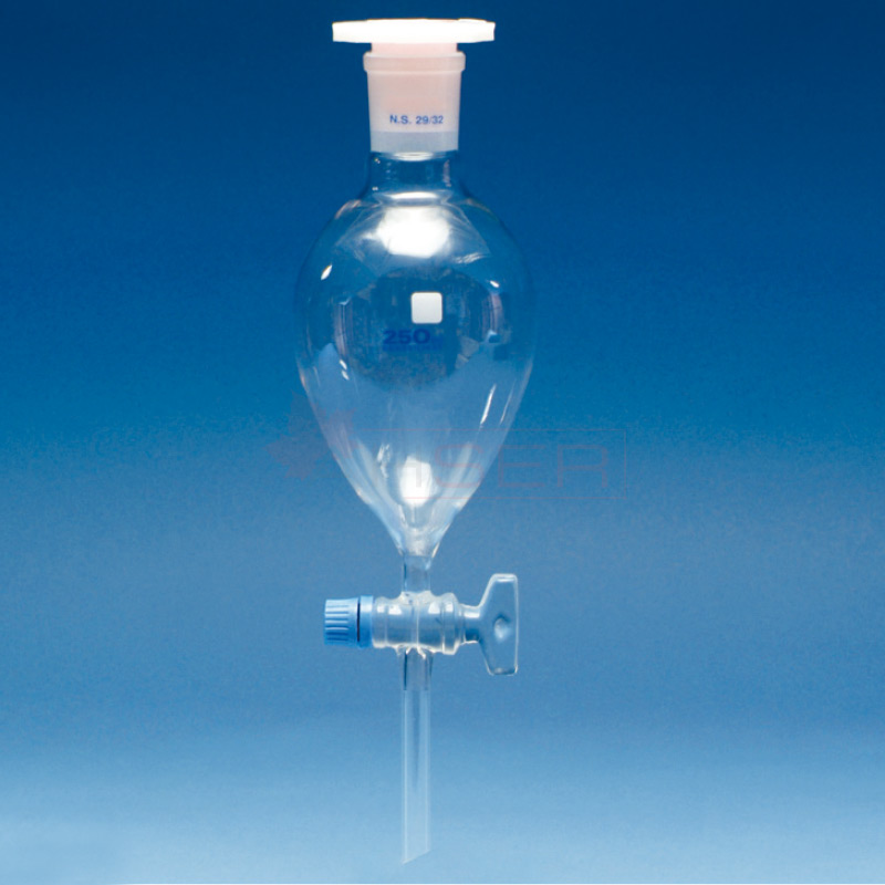 Ayırma Hunisi Armudi Tip Cam Musluklu 100 ml