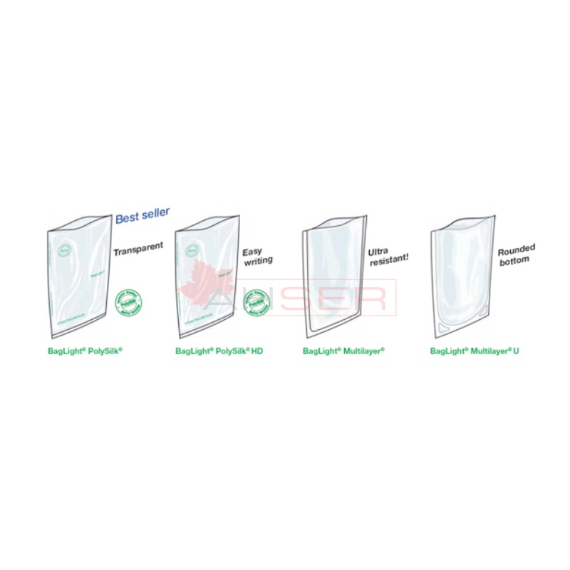 Stomacher Poşeti, Filtresiz,  Bag Light 100, Steril, 25´li Paketlerde, 110 x 185 mm